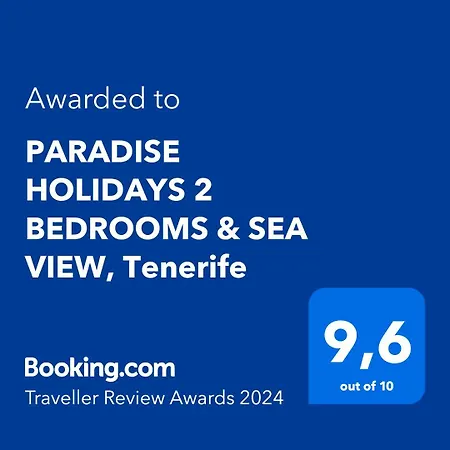 Paradise Holidays 2 Bedrooms & Sea View, Cristianos, Tenerife Lägenhet
